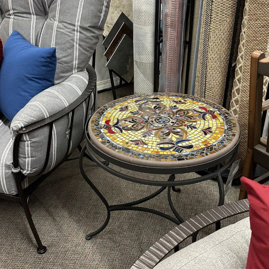 KNF Designs 24" Mosaic Top Patio Side Table