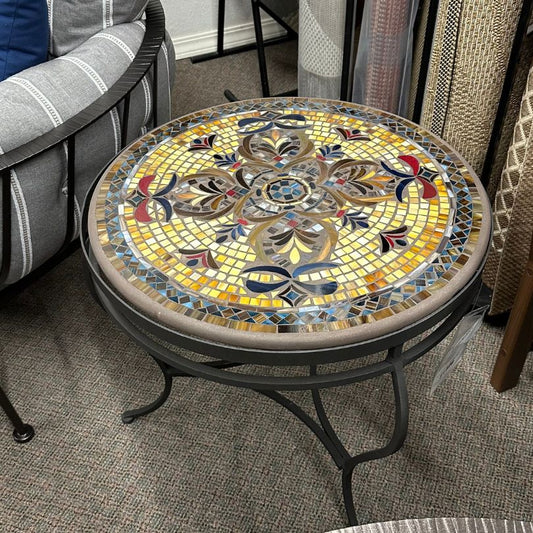 KNF Designs 24" Mosaic Top Patio Side Table