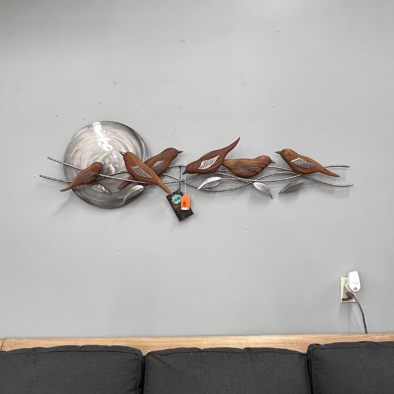 Bird Copper Metal Outdoor Wall Art