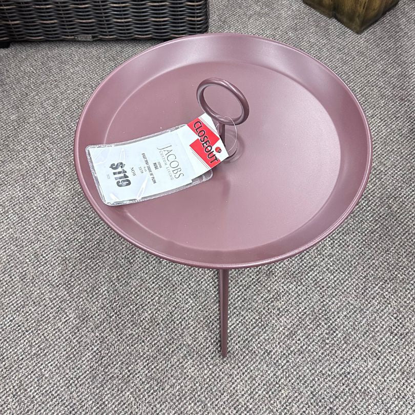 Houe Outdoor Patio 18" Eyelet Tray Side Table