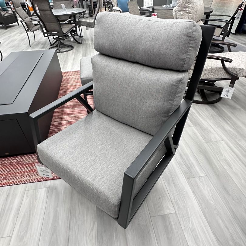 OW Lee Aris Patio Deep Seating Swivel Rocker - Graphite