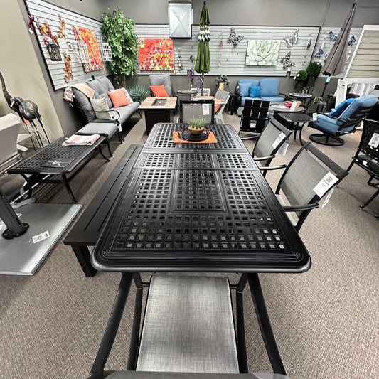 New Classic 42" x 76" Rectangle Extension Table from Hanamint Patio Furniture in stock at Jacobs Custom Living.