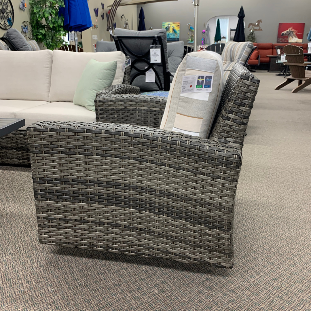 Ratana Portfino Deep Seating Swivel Glider is available at Jacobs Custom Living in Spokane Valley, WA.