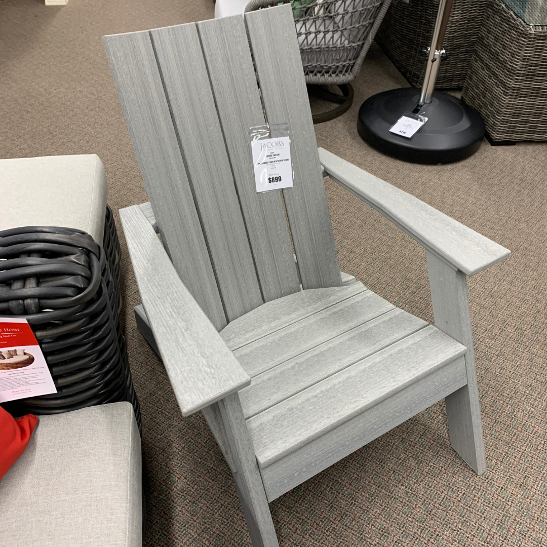 Shop Local Spokane Valley, WA for the best Outdoor Patio Adirondack Madirondac Chair from Seaside Casual available at Jacobs Custom Living in Spokane Valley, WA 