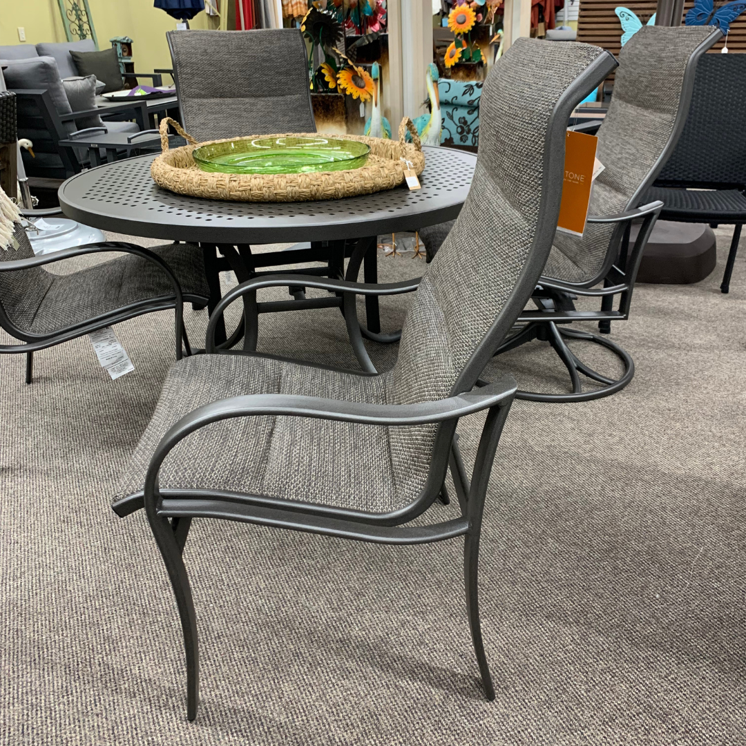 Tropitone Shoreline Padded Sling High Back Dining Chair – Jacobs Custom  Living