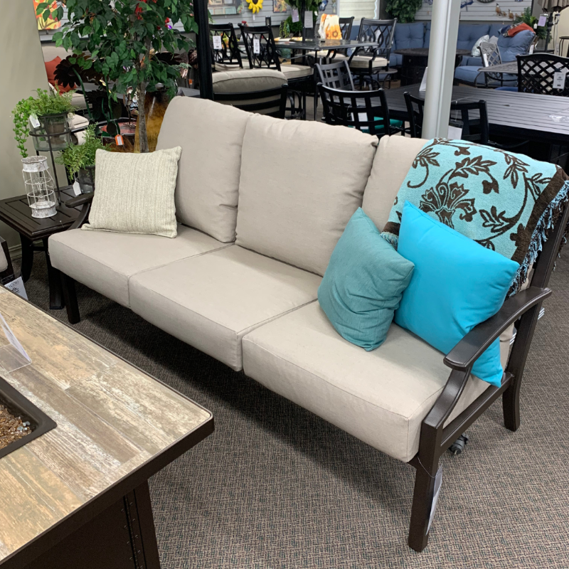 Shop Local Spokane Valley, WA for the best Outdoor Patio Marconi Cushion Deep Seating Sofa from Tropitone available at Jacobs Custom Living in Spokane Valley, WA 