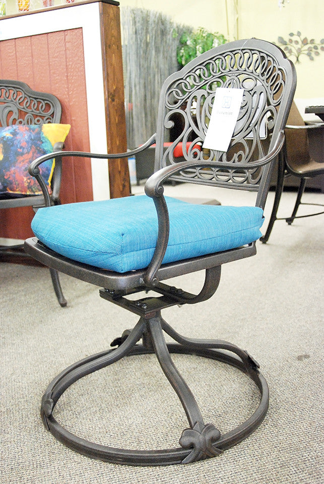 Wrought iron swivel rocker patio online chairs