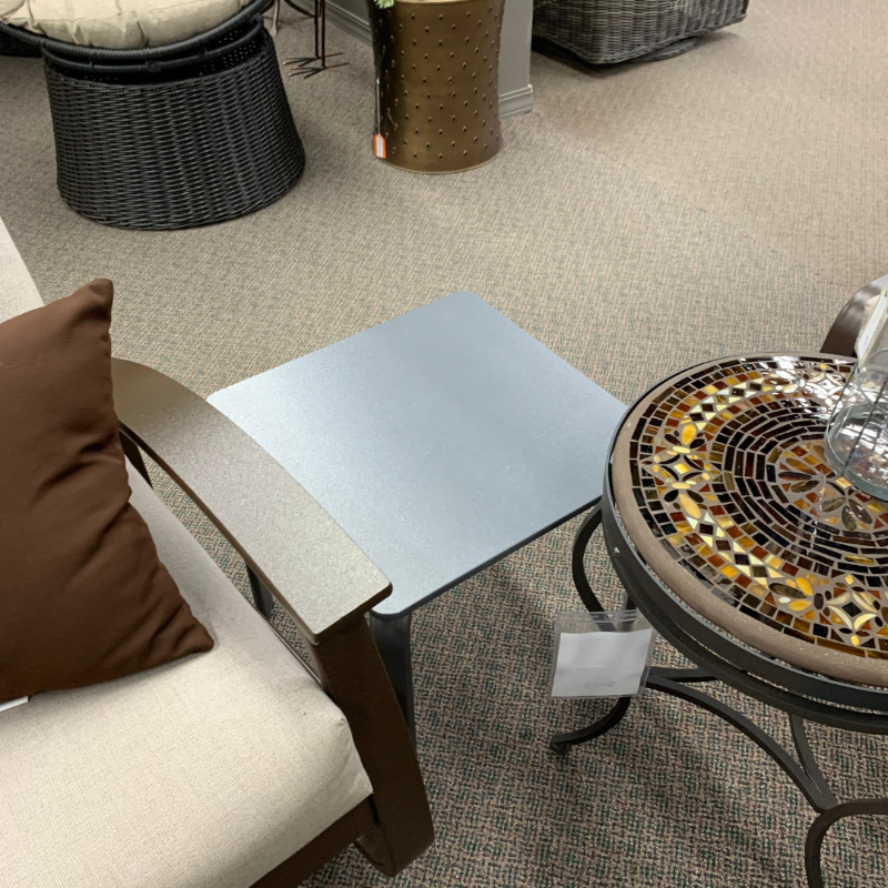 Shop Local Spokane Valley, WA for the best Outdoor Patio MGP 18" Square End Table from Telescope available at Jacobs Custom Living in Spokane Valley, WA 