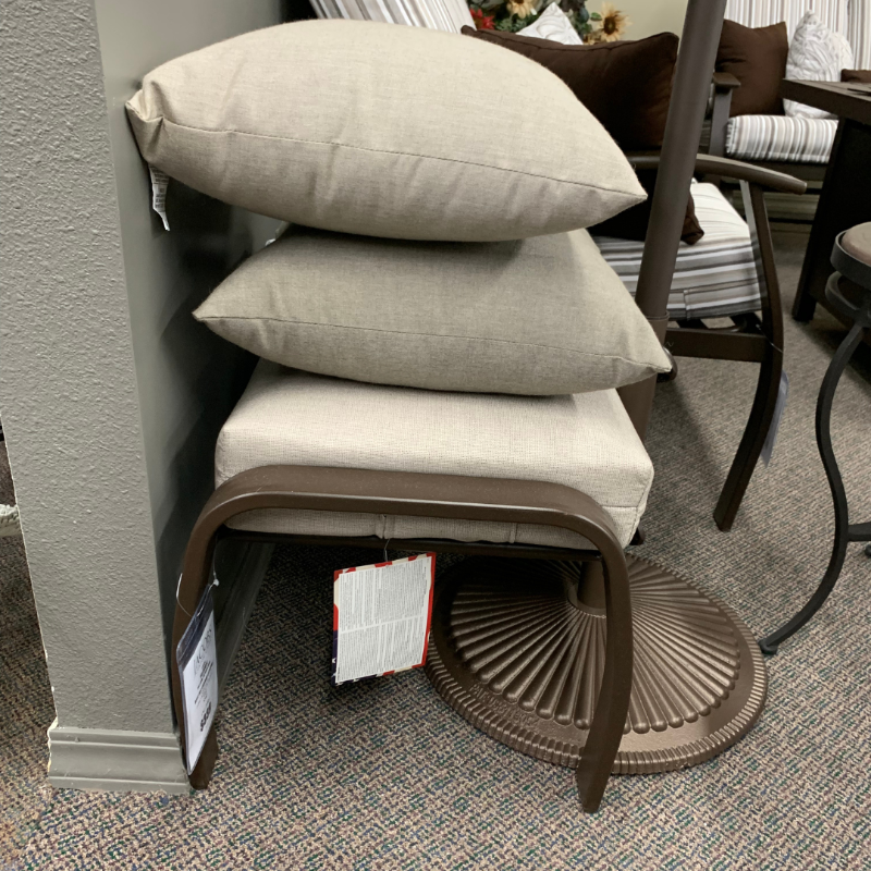 Shop Local Spokane Valley, WA for the best Outdoor Patio Cushion Belle Isle ottoman from Telescope available at Jacobs Custom Living in Spokane Valley, WA 